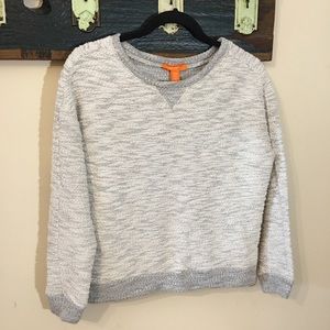 2/$12 Joe Fresh Grey Reversed Texture Sweater Sz XS